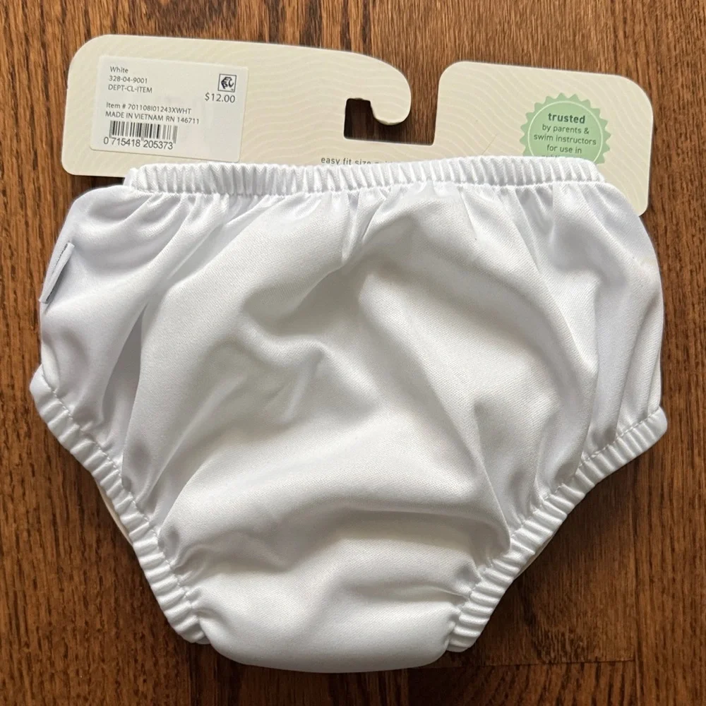 NWT White Eco Pull-Up Swim Diaper
